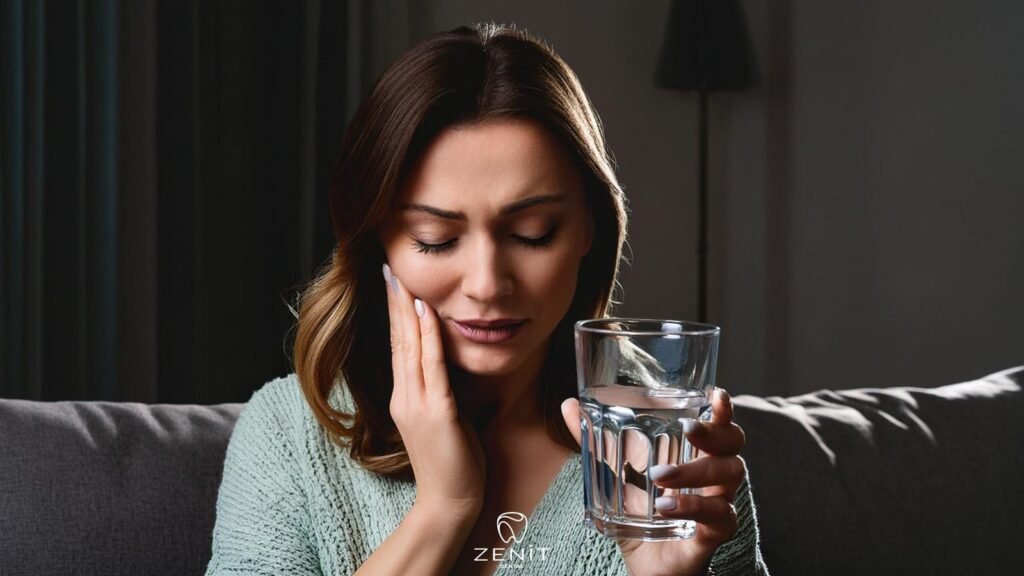 Zahnschmerzen beim Trinken von Wasser